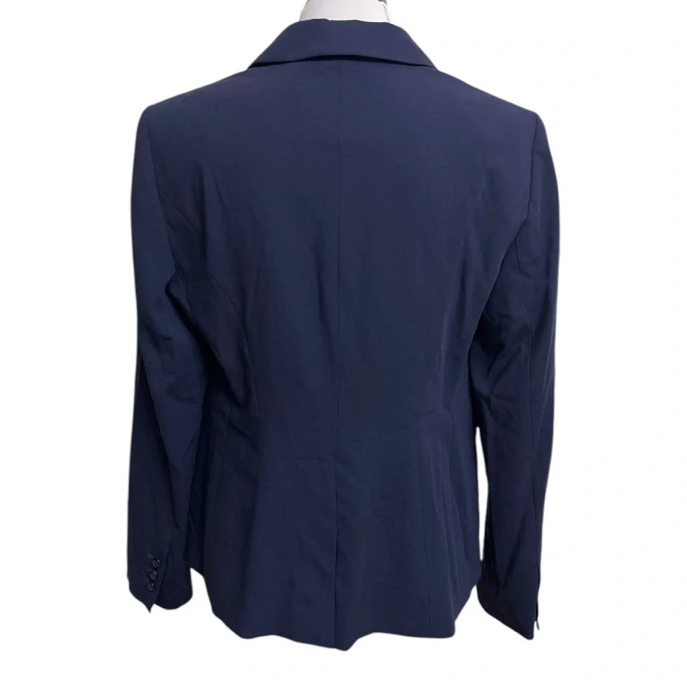 The Limited Women Blue Navy Tailored Fit Blazer with Notched Lapels Size 10 - Picture 3 of 11